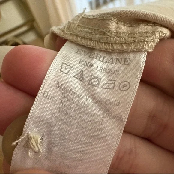 EVERLANE Tan The Modern Utility Jumpsuit Size 8 Belted - Picture 8 of 9